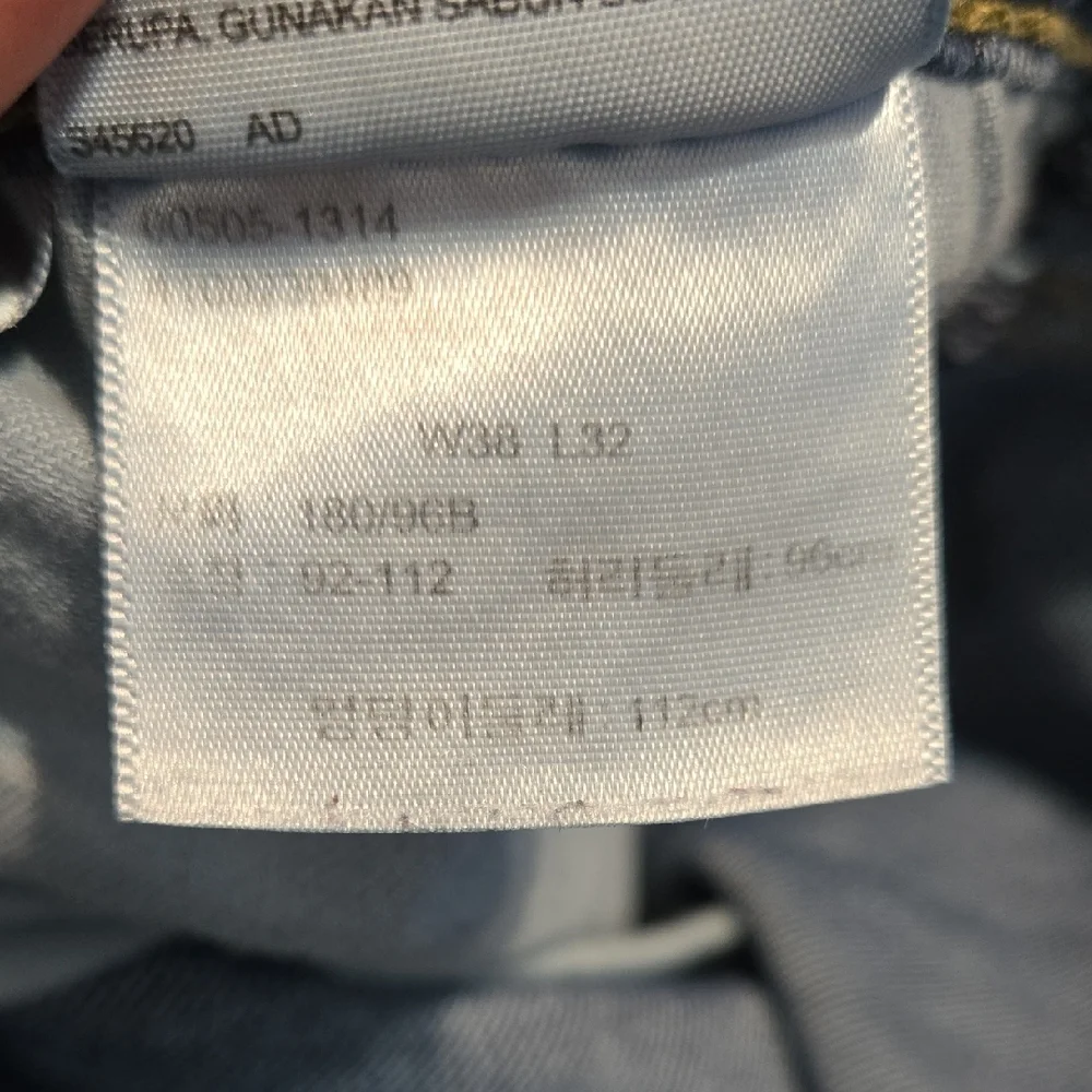 Levi's Men's 505 Straight‎ Leg Dark Blue Jeans - Size 38×32